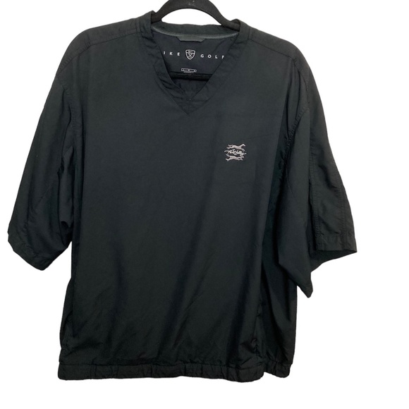 Nike Other - Nike Golf black short sleeve v neck windbreaker pullover. Hunt Valley. Large